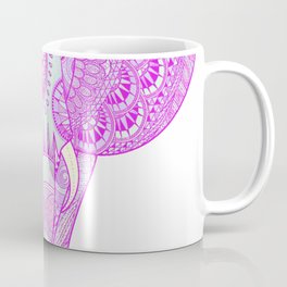 Mandala elephant pink Coffee Mug