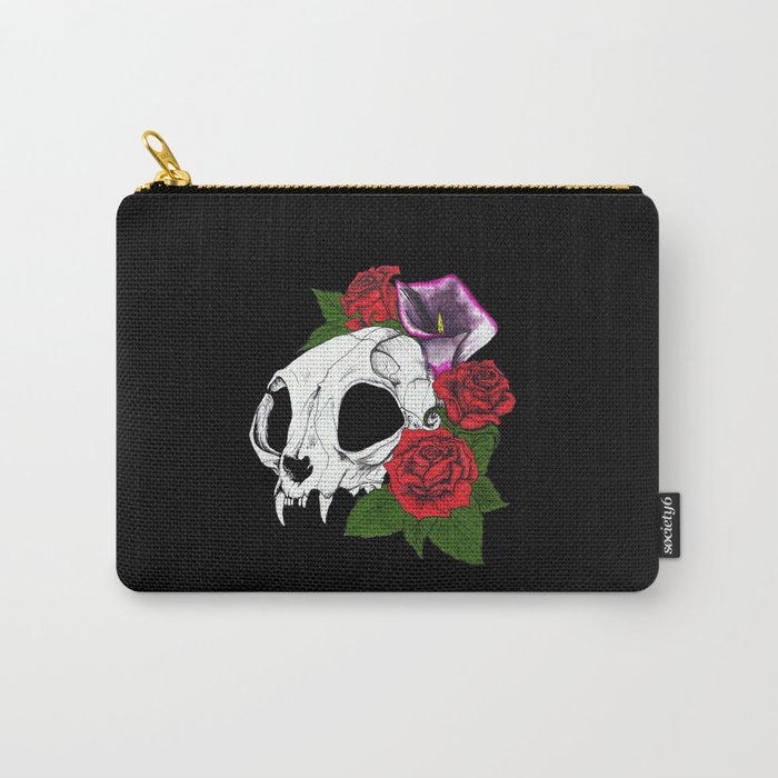 Kitty Skull Carry-All Pouch