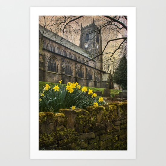 St Bartholomew's Church Marsden Art Print