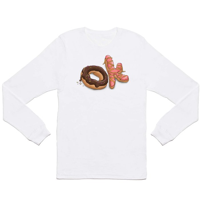 OK Doughnuts Long Sleeve T Shirt