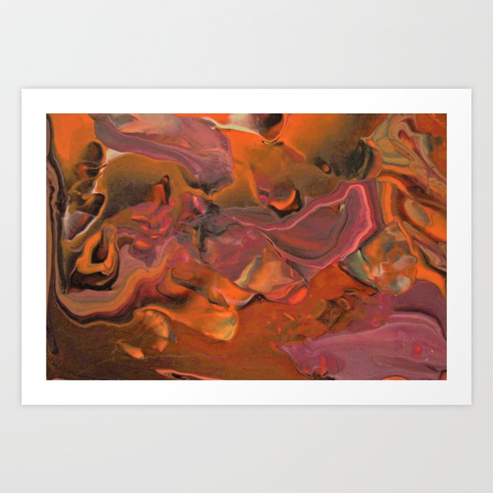 Fall Thoughts II - Abstract Acrylic Painting Art Print
