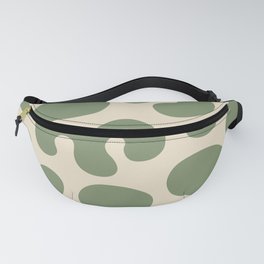 Organic Abstraction 825 Sage Green and Beige Fanny Pack