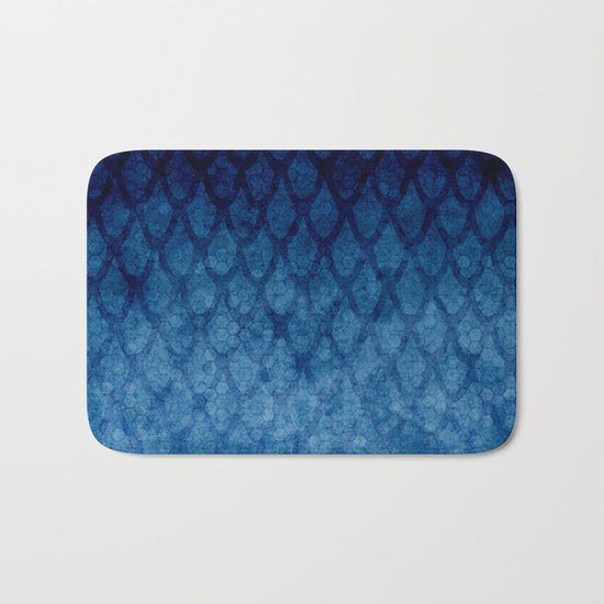 Blue texture Bath Mat