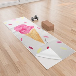 Ice Cream Cone and Sprinkles  Yoga Towel