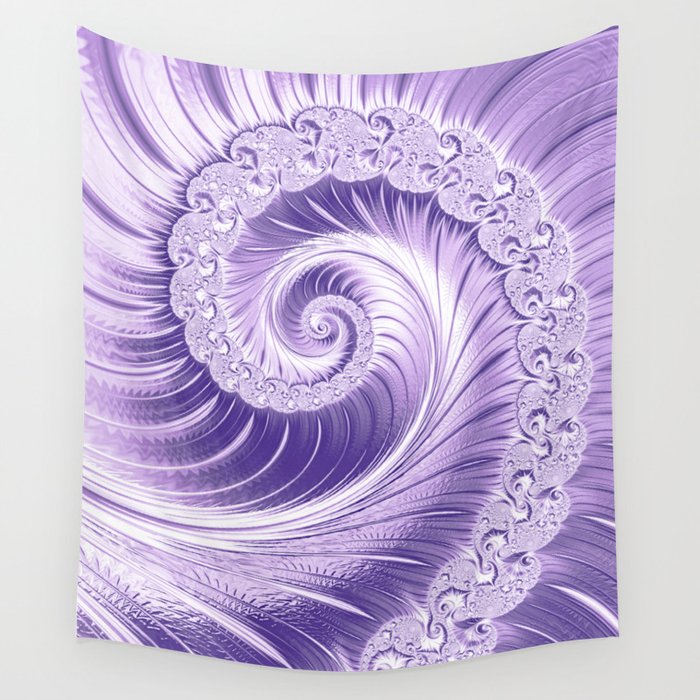 Ultra Violet Luxe Spiral Pattern | Trendy Color of the Year 2018 Wall Tapestry