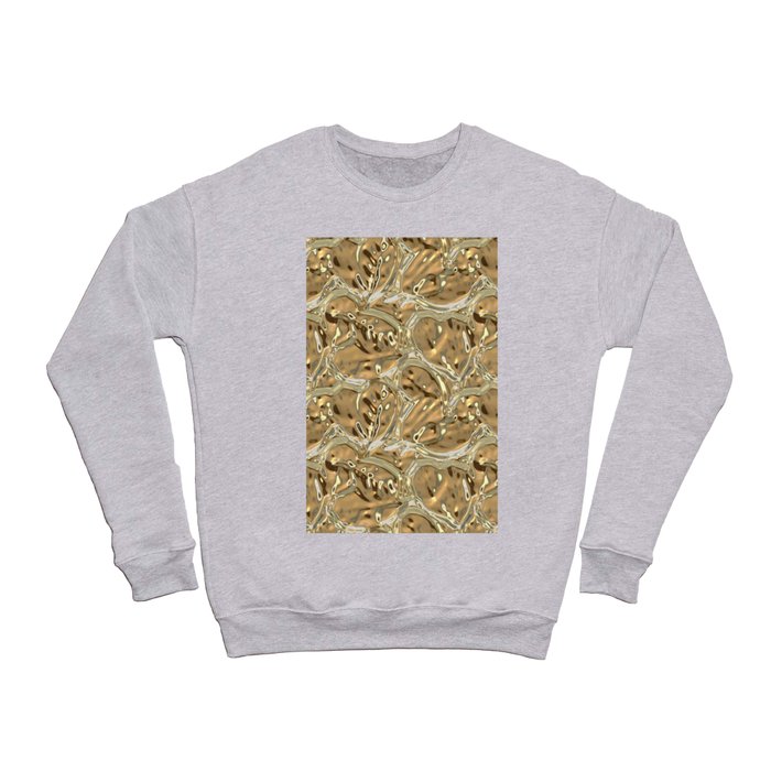 Gold Luxury Leaves Crewneck Sweatshirt