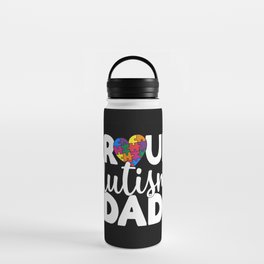 Proud Autism Dad Water Bottle