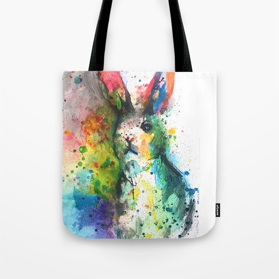 Bunny Splash Tote Bag