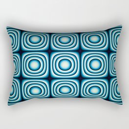 Blue Gradient decorative pattern  Rectangular Pillow
