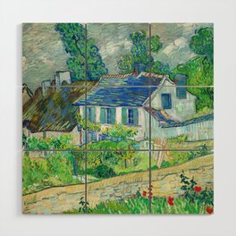 Houses at Auvers, 1890 by Vincent van Gogh Wood Wall Art