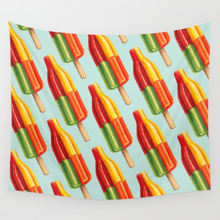 Popsicle Pattern- Bingo Bomb Wall Tapestry