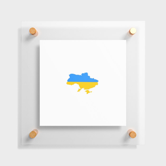 Shape of Country: Ukraine 3 Floating Acrylic Print