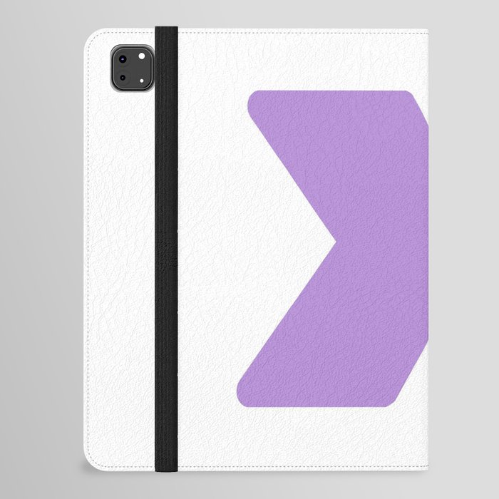 x (Lavender & White Letter) iPad Folio Case