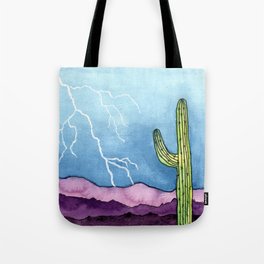 Lightning Strike Tote Bag