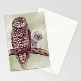 The Endangered Spotted Owl Stationery Card