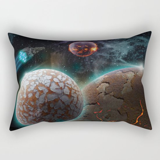 Deep Space Flare Rectangular Pillow