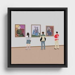Ferris Bueller at Art Institute Framed Canvas