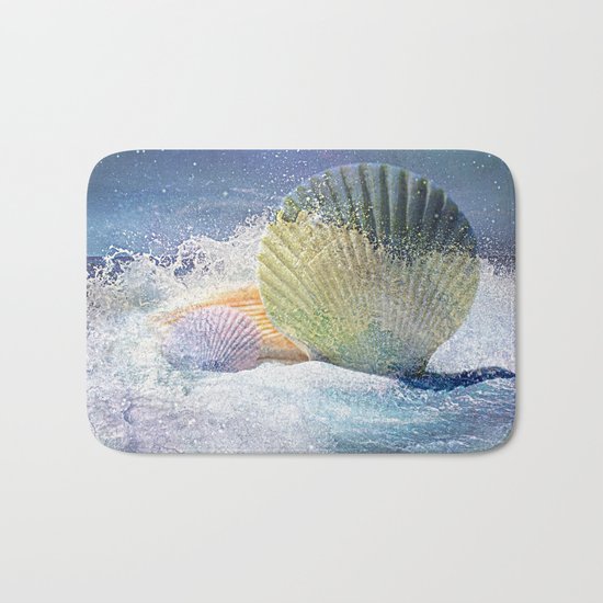 Subtle Sea Splash Bath Mat