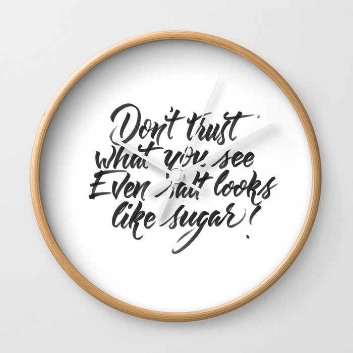 Don't trust what you see Wall Clock