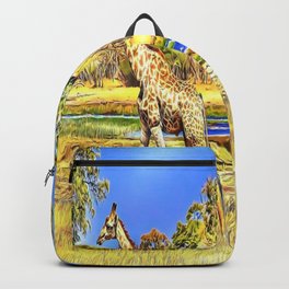 A Couple of Giraffes Backpack
