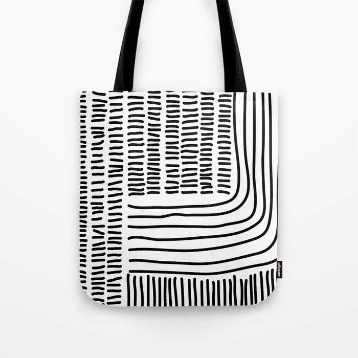 Digital Stitches thick white Tote Bag