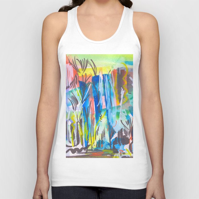 Abstract landscape expressionist Tank Top