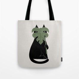 Cat and Plant 14: Monster-a Tote Bag