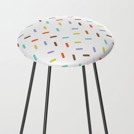 colorful tiny sprinkles Counter Stool