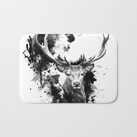 Once upon a Stag Bath Mat