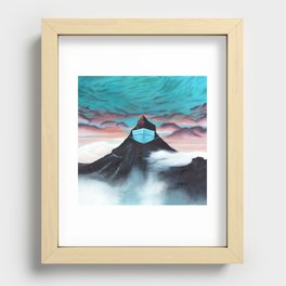 Masked Mountain Recessed Framed Print