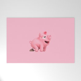 Rosa Pooping PINK Welcome Mat