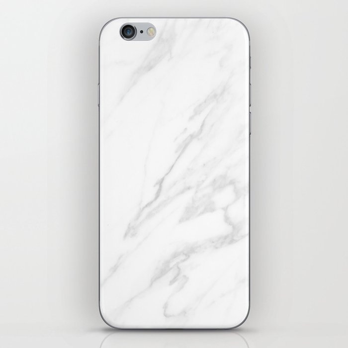 Classic White Marble iPhone Skin