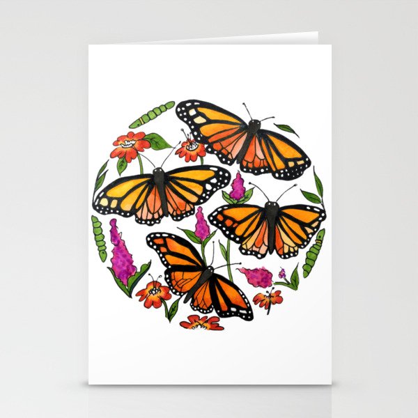 Monarch Moon Stationery Cards