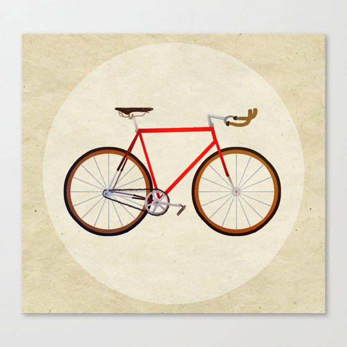 Red Bike Canvas Print
