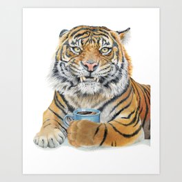 Too Early Tiger Art Print