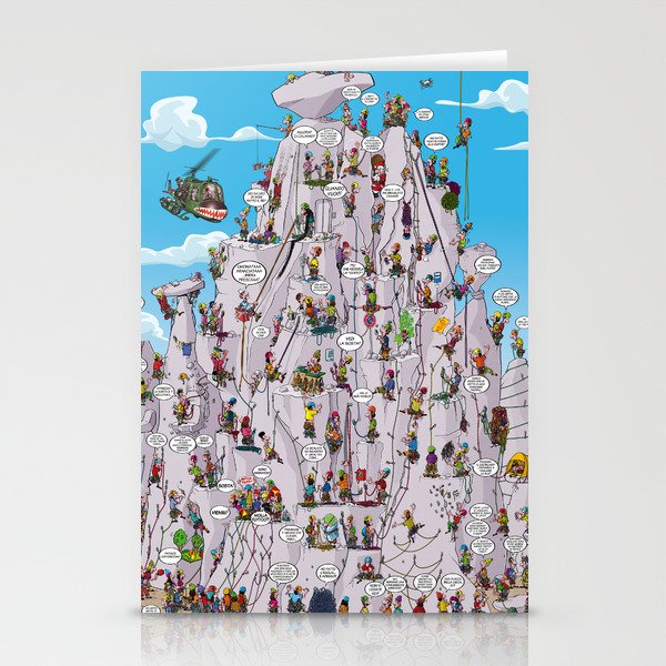 Bubble climbing Stationery Cards
