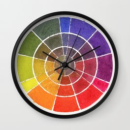 Spring Color Wheel Wall Clock