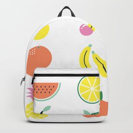 Summer fruit salad Backpack | Pastell, Gym, Summerpattern, Pattern, Illustration, Summer, Veg, Vegan, Healthy, Shopping 