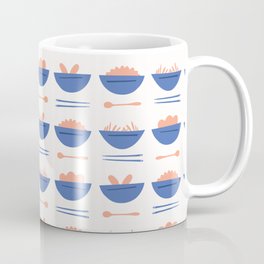 Asian Food Soup Bowl Vector Pattern Coffee Mug