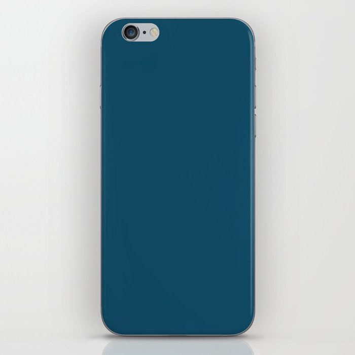 Peacock Blue iPhone Skin