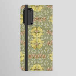 Butterflies & Clovers - Art Deco Pattern Android Wallet Case