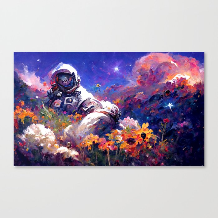 Field of flowers, 7 Canvas Print
