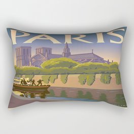 Vintage poster - Paris Rectangular Pillow