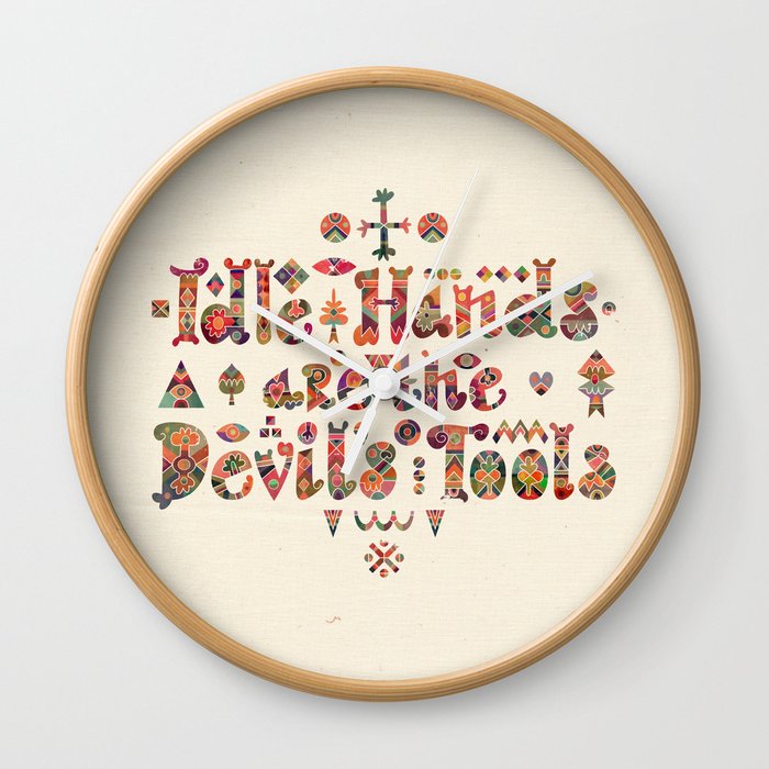 Devil's Tools Wall Clock