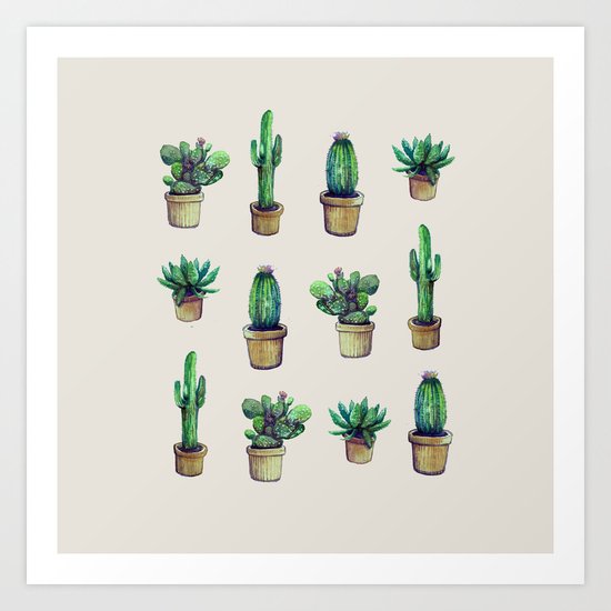 cactus collab franciscomff Art Print