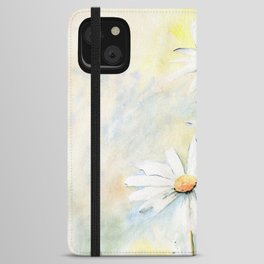 White Daisies iPhone Wallet Case