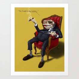 Fly in My Soup (Colour) Art Print