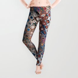 Abstract Glass Beads Leggings