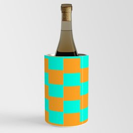  11 Abstract Grid Checkered 220718 Valourine Design  Wine Chiller