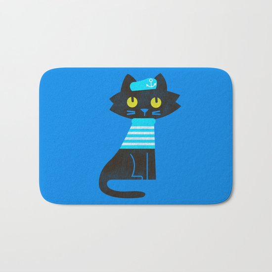 Fitz - Sailor cat Bath Mat